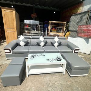 Sofa Cao Cấp Màu Xám 2m9 Mới 99%