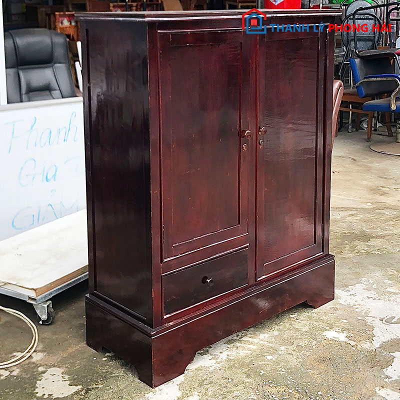 tu-dung-do-go-tu-nhien-1m-2 Tủ Thờ Gỗ Tràm Bông Vàng 1M05x1M3 Cũ
