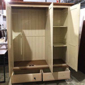 Tủ Gỗ 3 Cánh 1m5 Kèm Hộc Kéo Cũ