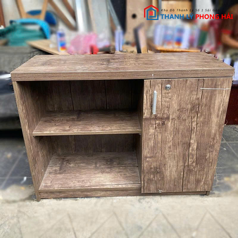 tu-ho-so-95cm-go-mau-nau-cu-2 Tủ Hồ Sơ 95cm Gỗ Màu Nâu Cũ
