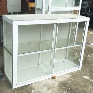 Tủ Kính Ngang 1m24 Thiết Kế Cửa Lùa Cũ