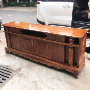 Tủ Tivi Gỗ Tự Nhiên 1m8 2 Cánh Mới 99%