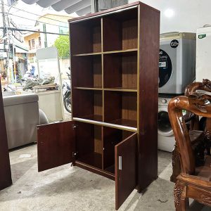 Tủ Trưng Bày Gỗ 1m8 Cũ 8 Ngăn