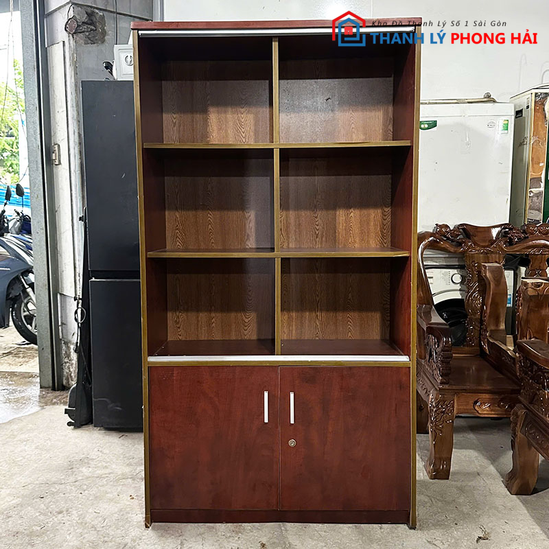 tu-trung-bay-go-1m8-cu-8-ngan-3 Tủ Trưng Bày Gỗ 1m8 Cũ 8 Ngăn