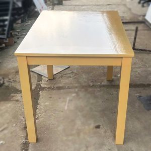 Bàn Ăn Gỗ Tự Nhiên 1m15 Màu Gỗ Sáng Cũ