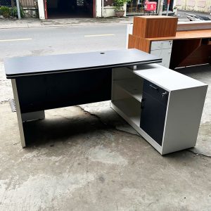 Bàn Giám Đốc 1m2 Góc L Cũ Phối Xám Trắng