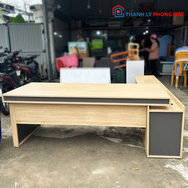 Bàn Giám Đốc Góc 2m17 Kèm Góc L Cũ