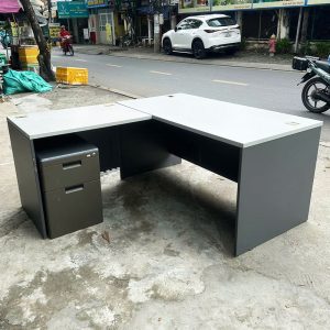 Bàn Giám Đốc Góc L 1m5 Gỗ Công Nghiệp Cũ