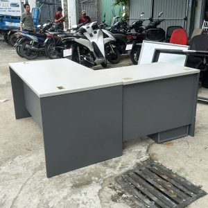 Bàn Giám Đốc Góc L 1m5 Gỗ Công Nghiệp Cũ