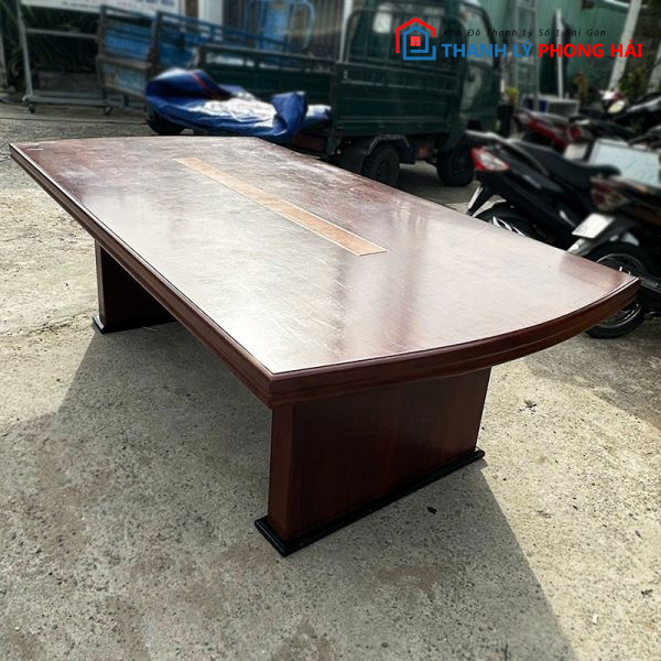 Bàn Họp Gỗ Công Nghiệp Cũ 2m4 Sang Trọng