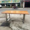 Bàn Họp Mặt Gỗ 1m8 Chân Sắt Cũ