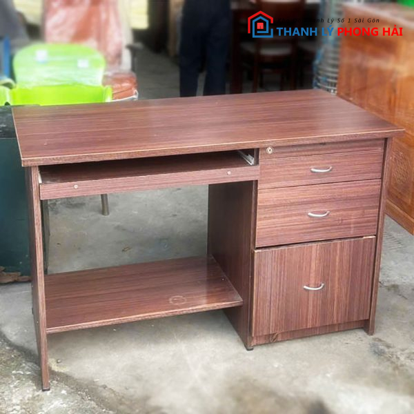 Bàn Kèm Ngăn Kéo Bàn Phím Và Tủ Hồ Sơ 1m2 Cũ