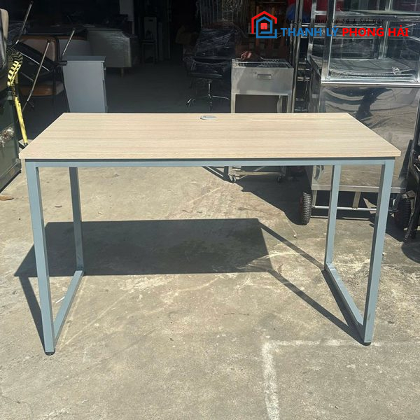 Bàn Làm Việc 1m2 Chân Chữ U Mặt Gỗ Cũ