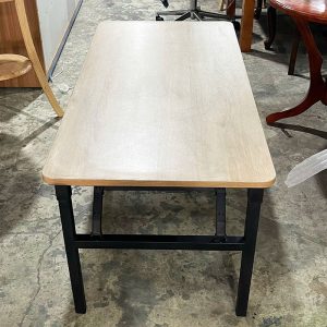 Bàn Làm Việc Chân Gập 1m2 Chân Sắt Mặt Gỗ Cũ