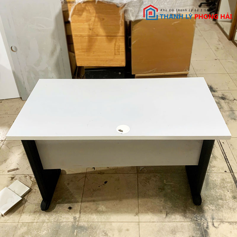 ban-lam-viec-co-bung-1m1-mat-go-cu-2 Bàn Làm Việc Có Bửng 1m1 Mặt Gỗ Cũ