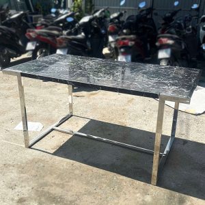 Bàn Mặt Đá 1m6 Cũ Chân Inox