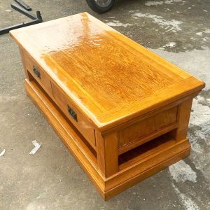 Bàn Sofa Gỗ Tự Nhiên 1m1 Kèm 4 Ngăn Kéo Cũ