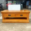 Bàn Sofa Gỗ Tự Nhiên 1m1 Kèm 4 Ngăn Kéo Cũ