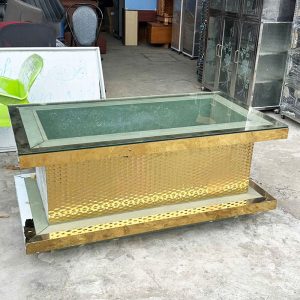 Bàn Sofa Mặt Kính 1m4 Sang Trọng Cũ