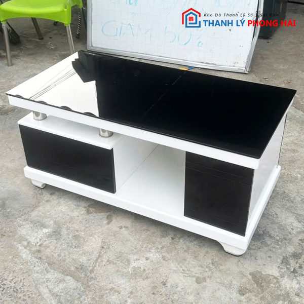 Bàn Sofa Mặt Kính Có Hộc Hiện Đại Mới 99%