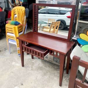 Bàn Trang Điểm Gỗ 1m05 Có Gương Lớn Cũ