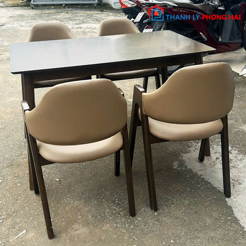 bo-ban-an-1m2-kem-ghe-chu-a-cu-1 Bộ Bàn Ăn 1m2 Kèm Ghế Chữ A Cũ