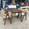 Bộ Bàn Ăn 1m2 Kèm Ghế Chữ A Cũ