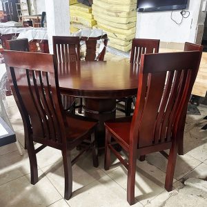 Bộ Bàn Ăn Gỗ Tự Nhiên 6 Ghế 1m2 Tồn Kho