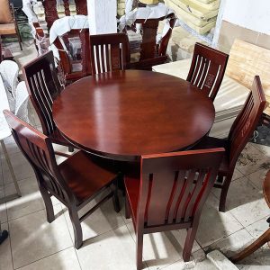 Bộ Bàn Ăn Gỗ Tự Nhiên 6 Ghế 1m2 Tồn Kho