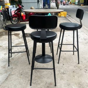Bộ Bàn Ghế Bar Tròn 80cm Cũ
