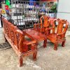 Bộ Salon 1m8 Gỗ Tự Nhiên Cũ Tay 10