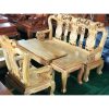Bộ Salon Gỗ Gõ Chạm Đào 5 Món Mới 99% (Nhiều Size)