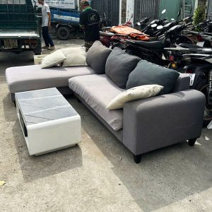 Bộ Sofa Góc L 2m7 Kèm Bàn Hiện Đại Cũ