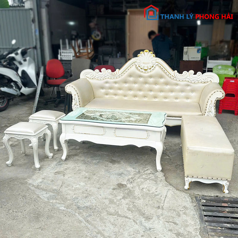 bo-sofa-hoang-gia-2m26-kem-ban-cu-1 Bộ Sofa Hoàng Gia 2m26 Kèm Bàn Cũ