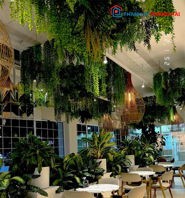 cay-gia-cho-quan-cafe TOP 10 Cửa Hàng Mua Bán Cây Cảnh Giả Hàng Đầu Tại TPHCM