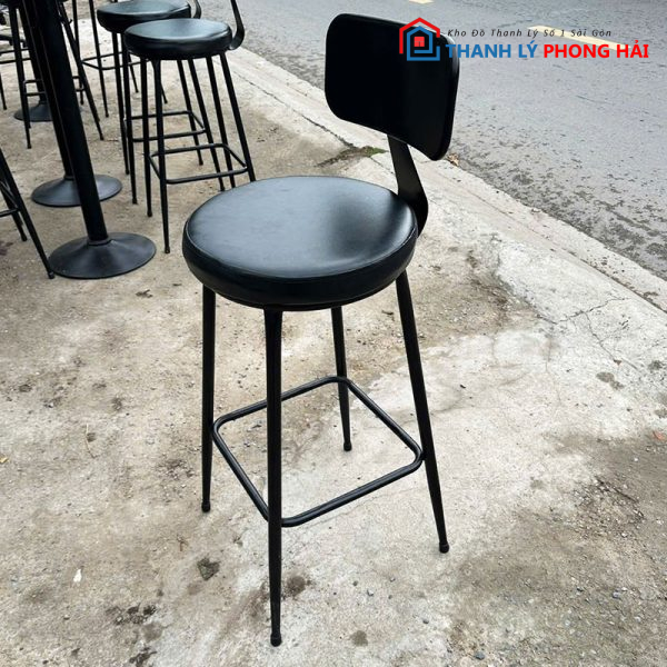 Ghế Bar Cao 80cm Bằng Sắt Cũ