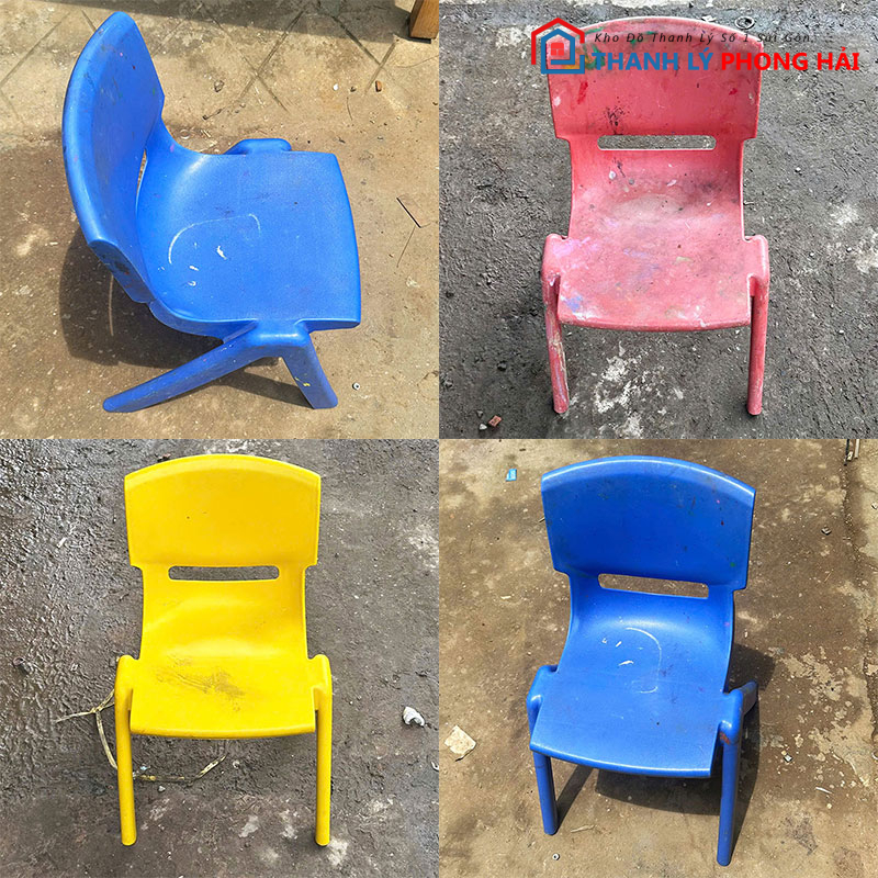 ghe-nhua-thap-co-tua-lung-nhieu-mau-cu (2) Ghế Nhựa Thấp Có Tựa Lưng Nhiều Màu Cũ
