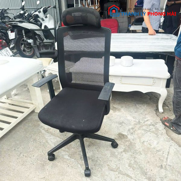 Ghế Xoay Văn Phòng Cũ Có Tựa Đầu