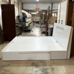 Giường Gỗ MDF 1m8 Có Hộc Kéo Hai Bên Cũ