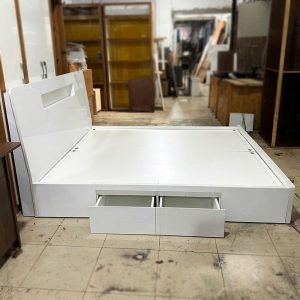 Giường Gỗ MDF 1m8 Có Hộc Kéo Hai Bên Cũ
