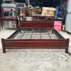 Giường Ngủ Gỗ 1m8 Vạt Sắt Cũ