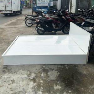 Giường Ngủ Gỗ CN 1m2 Màu Trắng Cũ