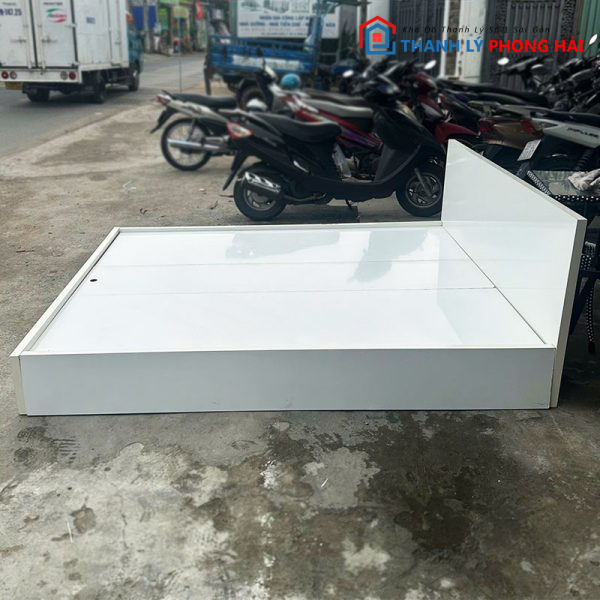 Giường Ngủ Gỗ CN 1m2 Màu Trắng Cũ