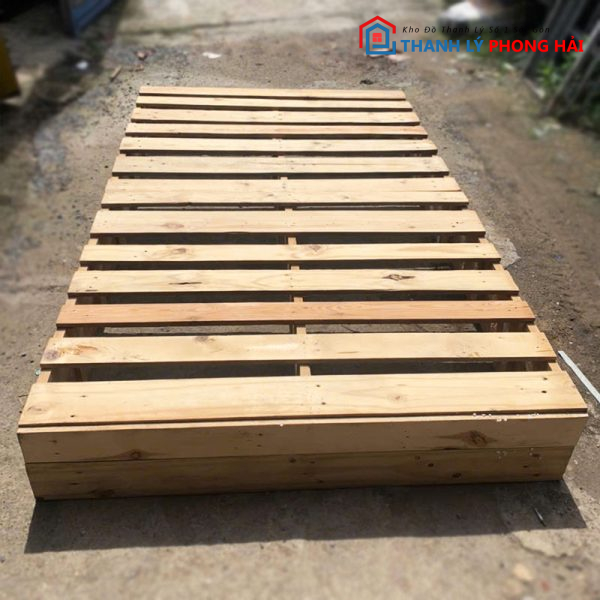 Giường Pallet 1m2 Gỗ Tự Nhiên Cũ
