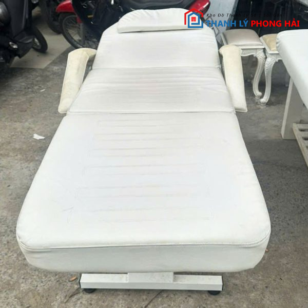 Giường Spa Nâng Hạ 1m8 Màu Trắng Cũ
