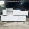 Hệ Tủ Bếp Cũ Màu Trắng 3m05 Cũ