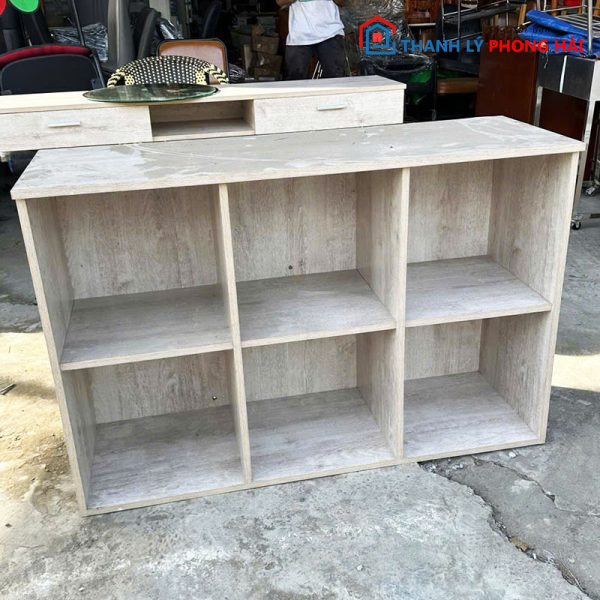 Kệ Hồ Sơ Gỗ 1m2 Cũ Kèm 6 Ngăn