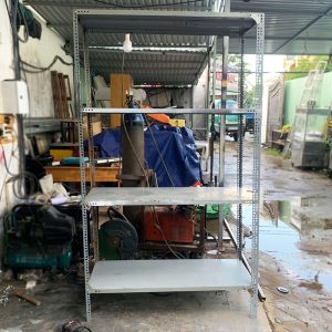 Kệ Sắt V Lỗ 4 Tầng 1m2 Cũ