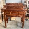 Kệ Thờ Gỗ Tràm 1m47 Chạm Hoa Văn Mới 99%