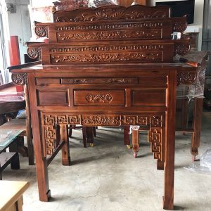 Kệ Thờ Gỗ Tràm 3 Tầng 1m47 Mới 99%